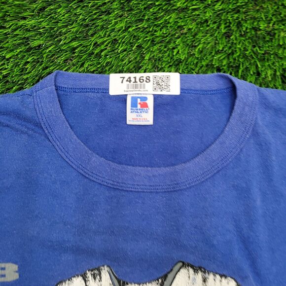 Vintage 80s Russell-Athletic Shirt 2XL 26x26 Blue-Devils - Picture 12 of 13